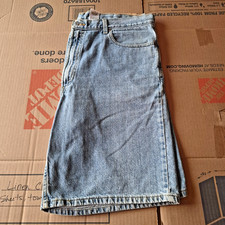 Vintage Levis 550 Relaxed Fit Denim Shorts Mens 40 Light Wash Made in USA