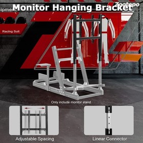 Zootopo Aluminum Racing Simulator Cockpit Display Bracket Monitor Mount Logitech