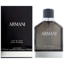 Armani Eau De Nuit Pour Homme by Giorgio Armani for Men EDT 3.3 / 3.4 New In box