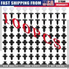 100x For Dodge Fixing Fastener Kit Bumper Fender Liner Push Type Retainer Clips