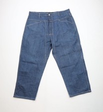 Vintage 90s Marithe Francois Girbaud Mens 40x26 Faded Baggy Fit Denim Jeans Blue