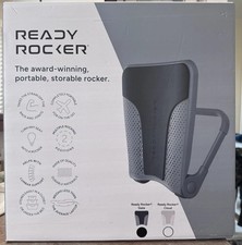 Ready Rocker Portable Baby Rocker Adjustable Rocking Chair Lumbar Support Gray