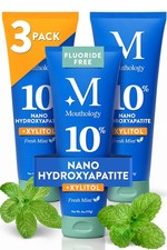 10 Nano Hydroxyapatite Toothpaste 3pk, Fluoride Free , Whitening , Supports...