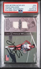 2003 NETPRO INTL SER APPAREL AUTO #8A VENUS WILLIAMS 40/100 PSA 5 AUTO 10
