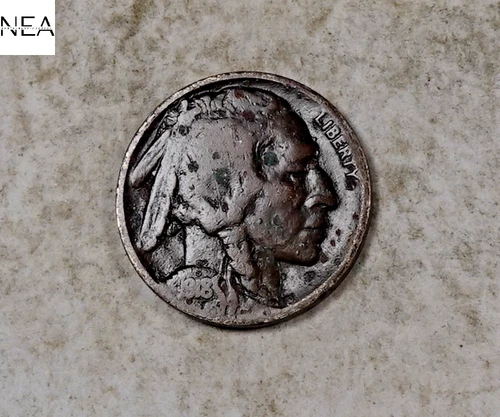 1918-D Buffalo Nickel ~ Fine F ~ Key Date ~ ZB316