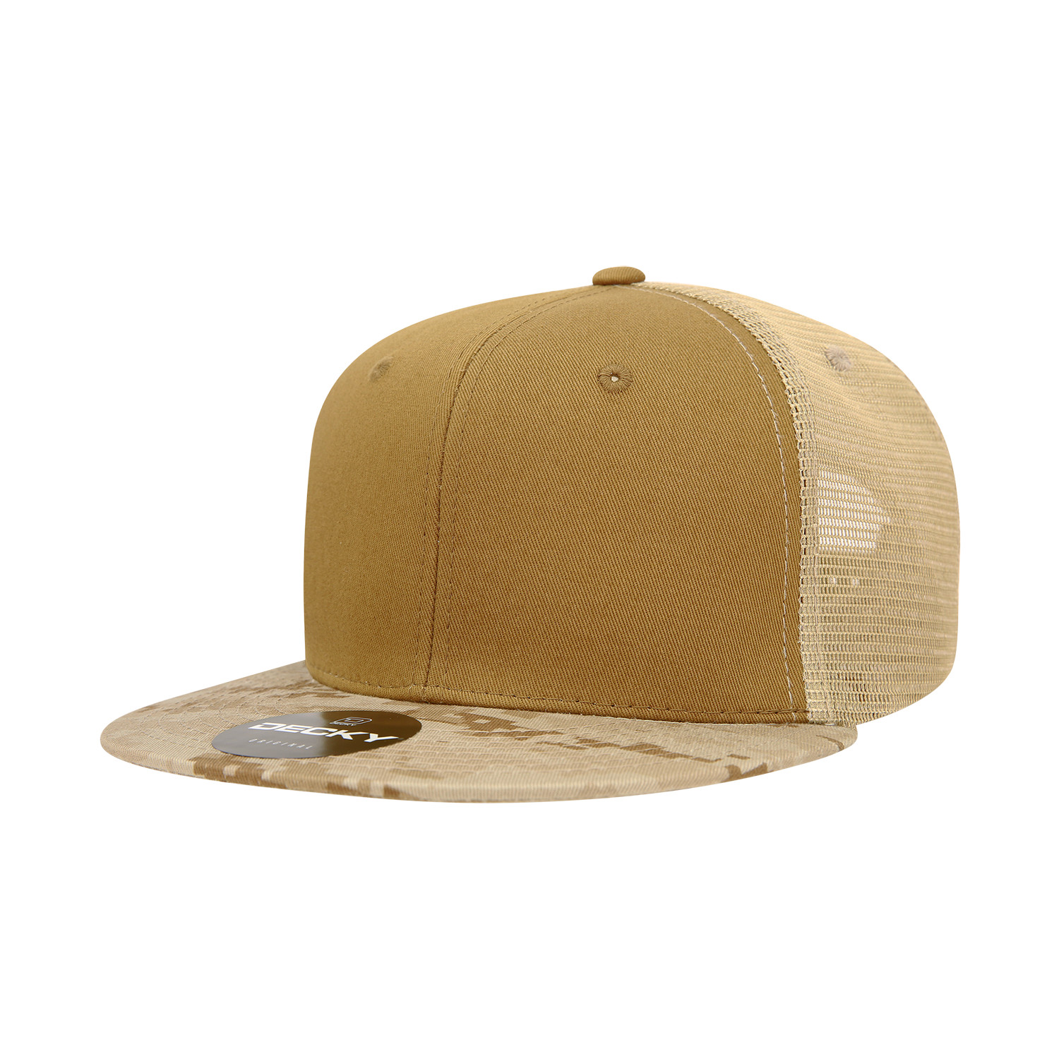 2/3/5/10 Pack Of Decky Unisex 6 Panel Structured Camo Trucker Cap - 1055