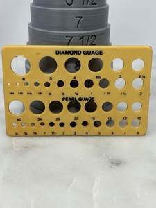 Vintage Pearl & Diamond Gauge Carat Weight Measuring Tool Jeweler’s