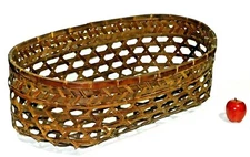 Vintage Wicker Woven Baby Bassinet Basket