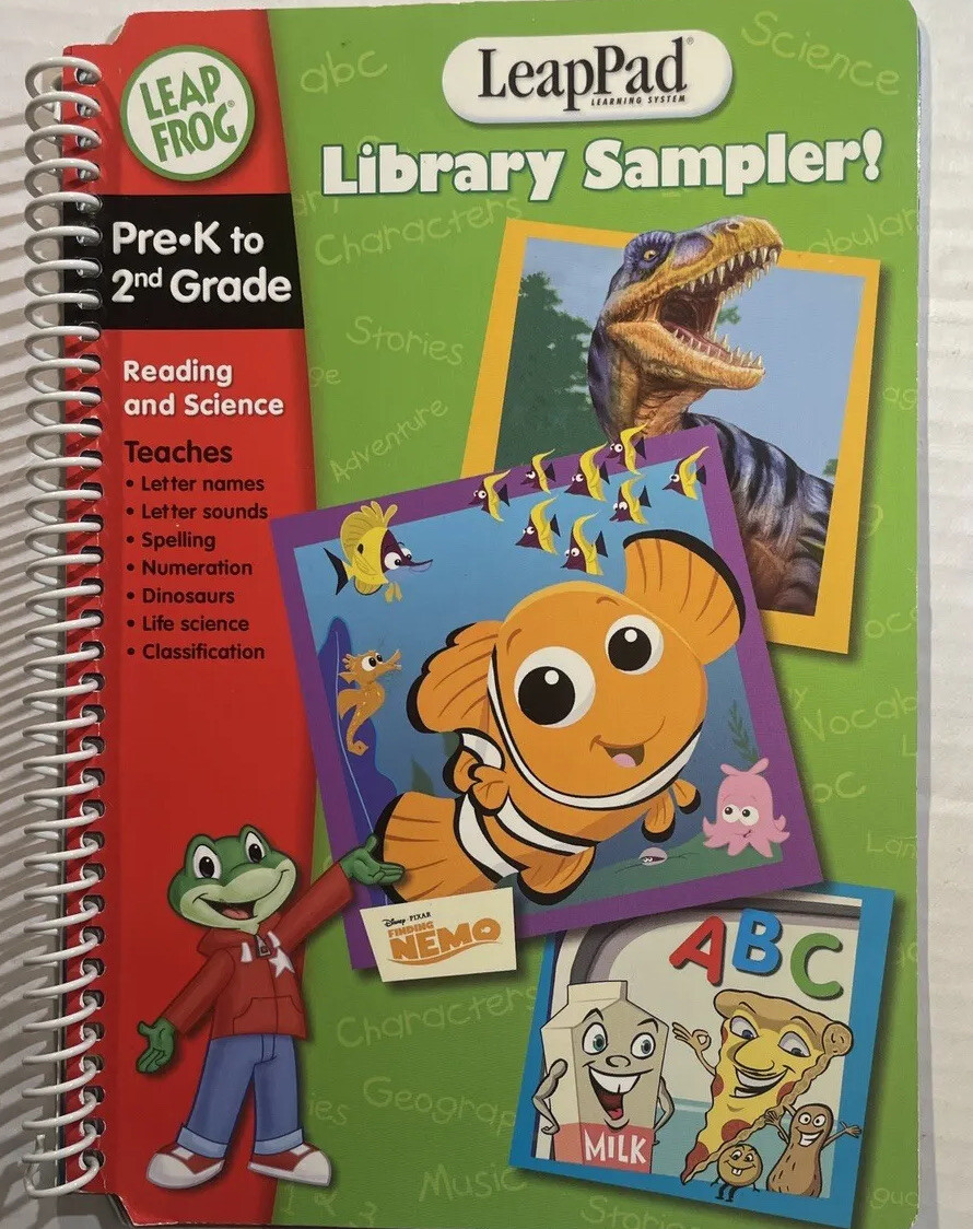 Leap Frog LeapPad Library Sampler! Pre-K to 2nd Grade Reading and