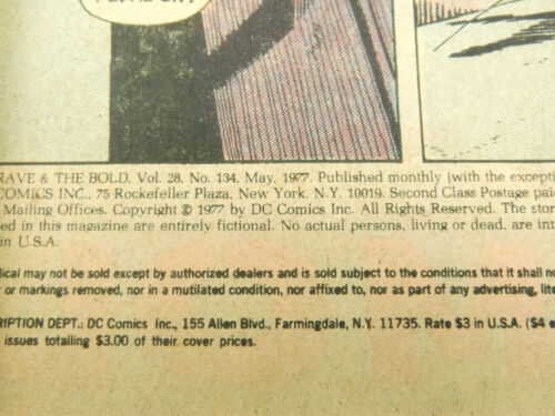 Vintage 1977 DC The Brave and the Bold Presents Batman and Green Lantern No. 134 - Picture 3 of 4