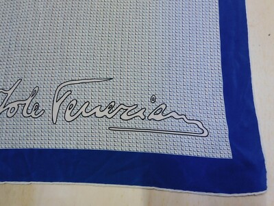 Foulard 100% Pure en Soie Vintage Femmes (1840) 86cm x 88cm