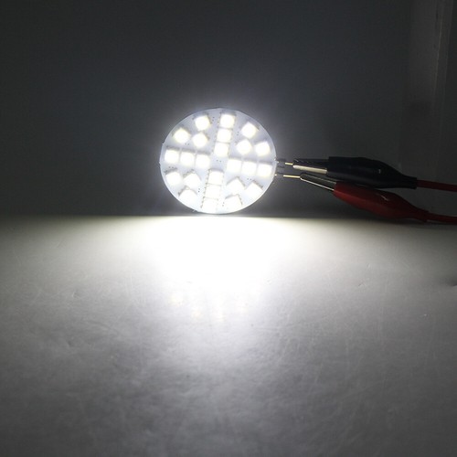 DC12V G4 Presa 24 LED 5050 SMD Luce LED Lampadina Tonda per Auto Camion Paesaggistica - Foto 12 di 15