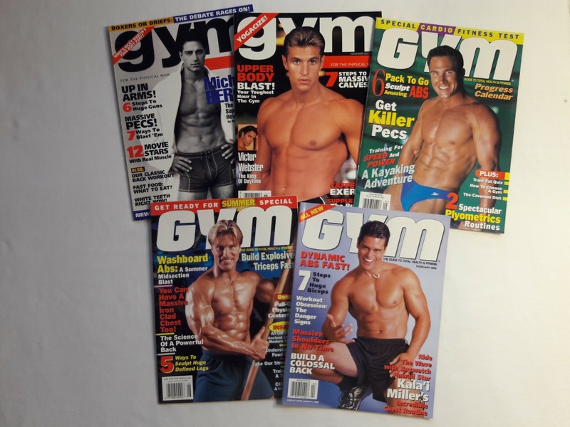 GYM MAGAZINE 5 ISSUES - 1999 THRU 2000