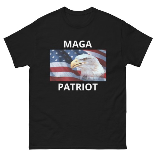 T-shirt For MAGA Patriots New Preshrunk Gildan 5000 Tee Tear Away Label