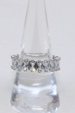 Emerald cut Zirconia women ring size 8
