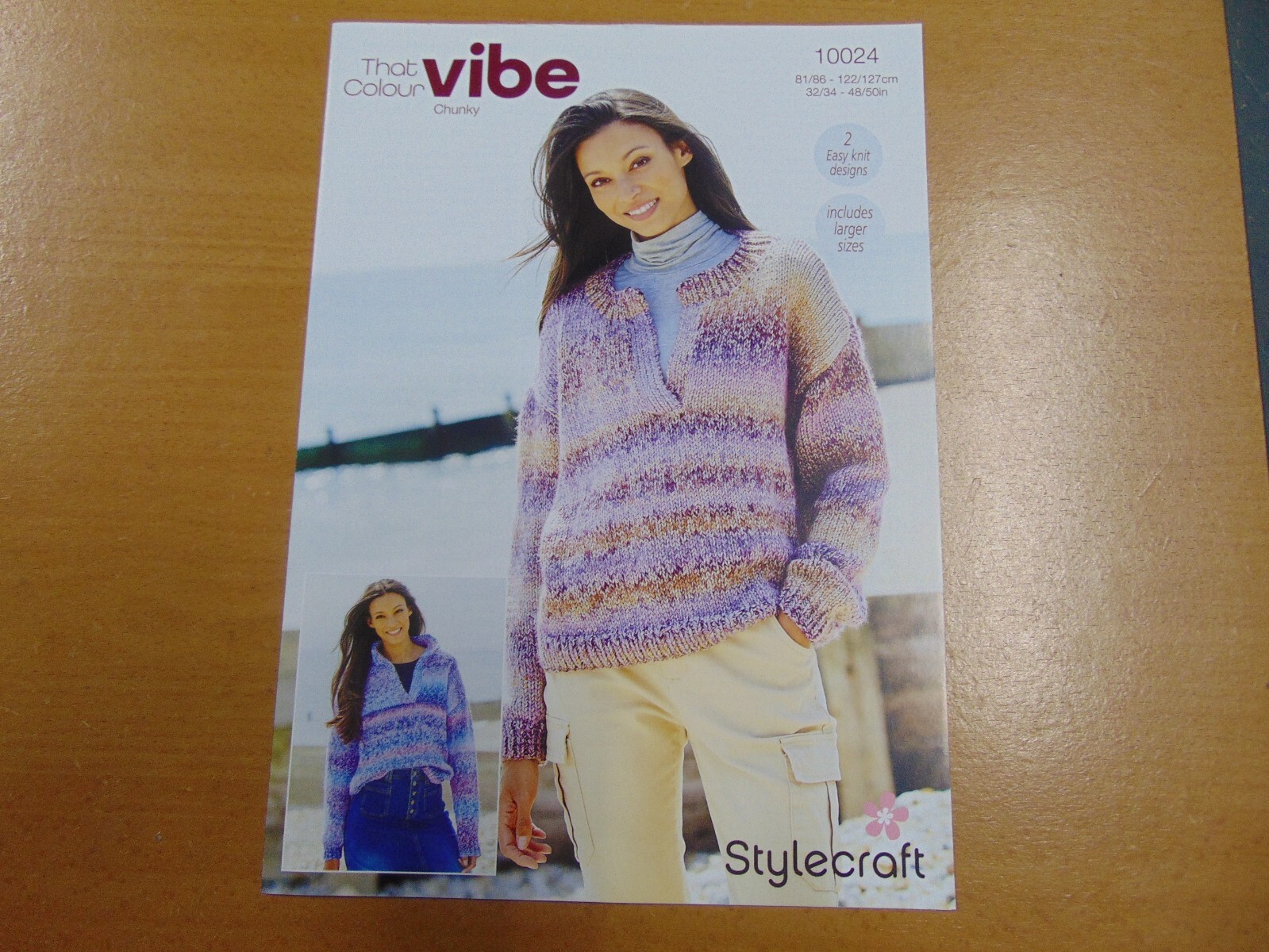 Stylecraft That Colour Vibe Chunky Knitting Pattern 10024 Sweaters  Easy Knit
