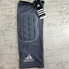 1- Size M NEW Adidas Techfit Climacool Ironskin Grey Gray Knee Sleeve Pad Leg