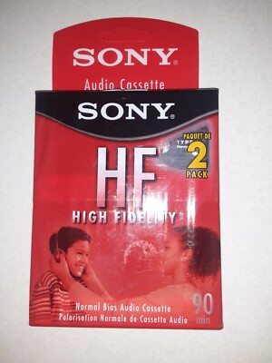 Sony 2 Pack HF High Fidelity Recording Cassettes 60 Minutes For Music And Voice