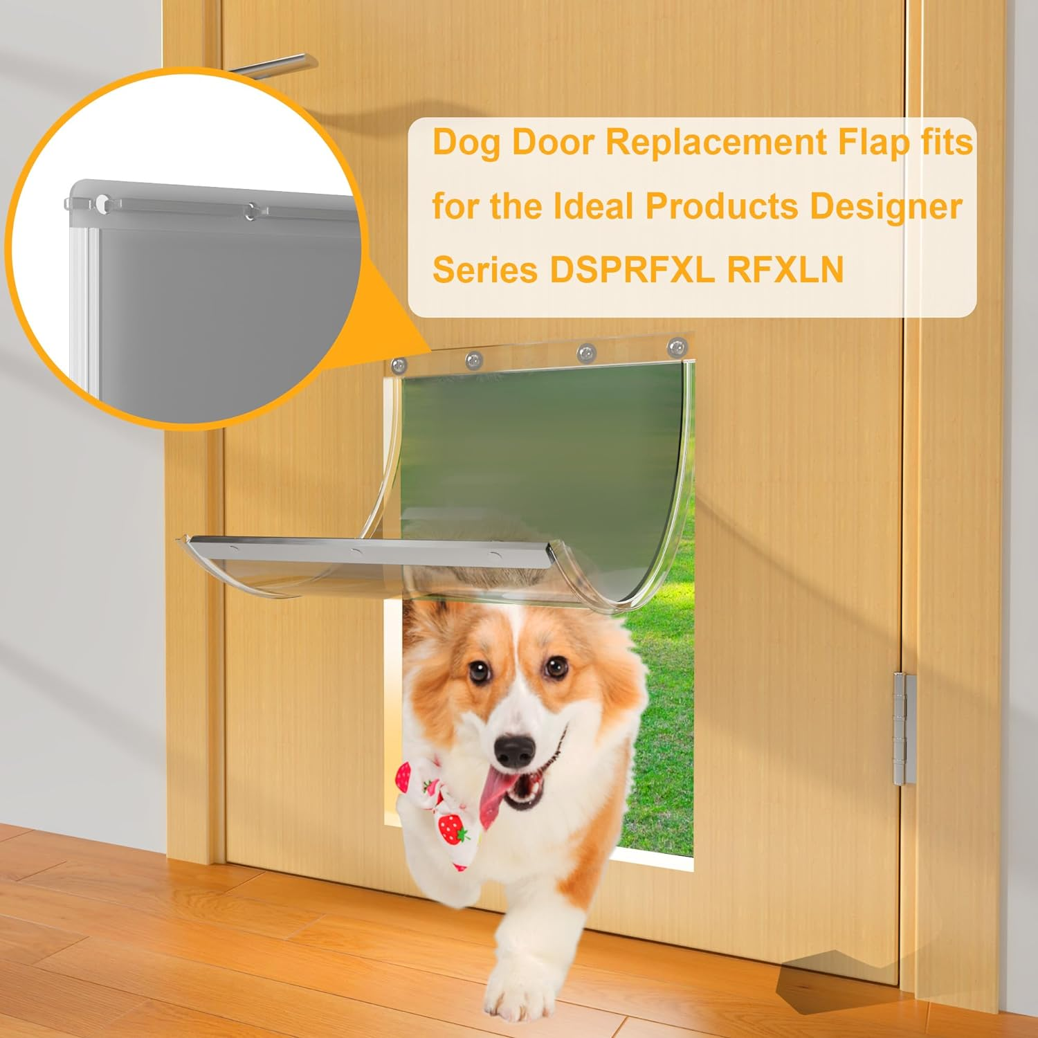 DOG DOOR REPLACEMENT FLAPS Flaps XL Flexible Weather Resistant