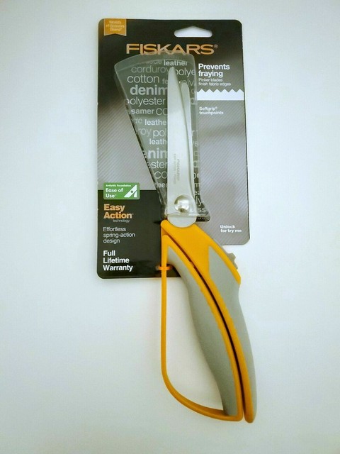 fiskars spring loaded pinking shears