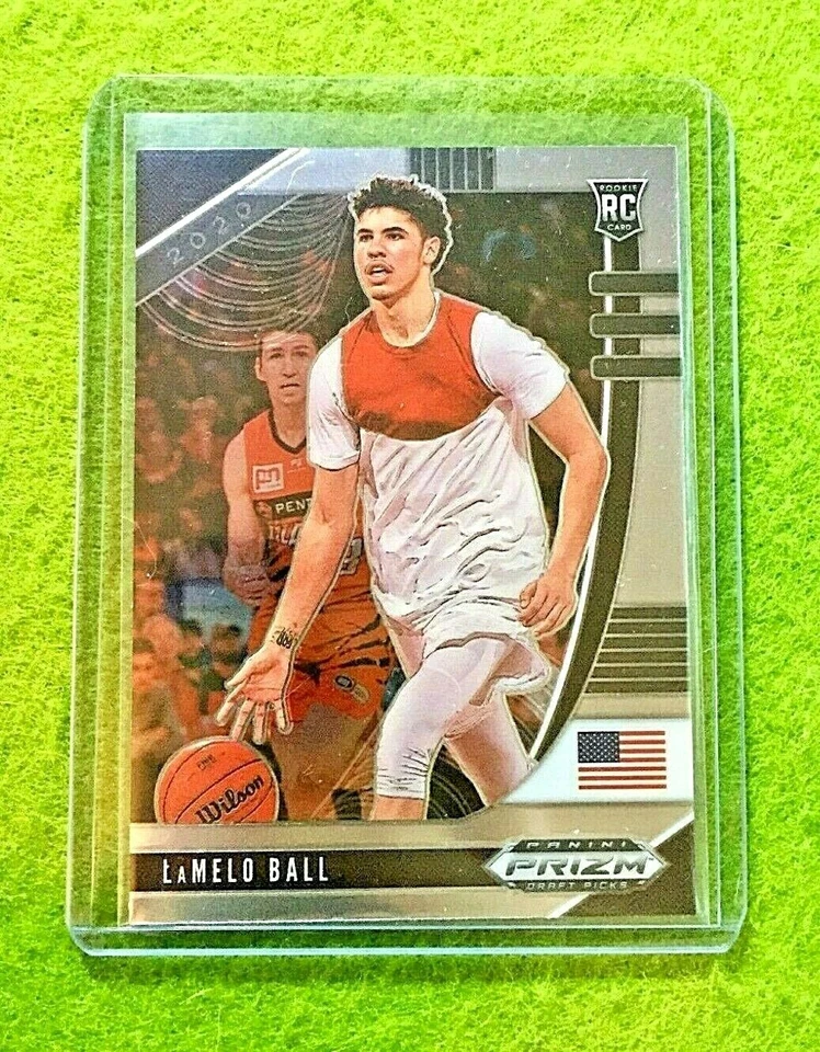 Tarjeta de novato Lamelo Ball Prizm camiseta #1 Charlotte Hornets RC 2020 Prizm Draft rc