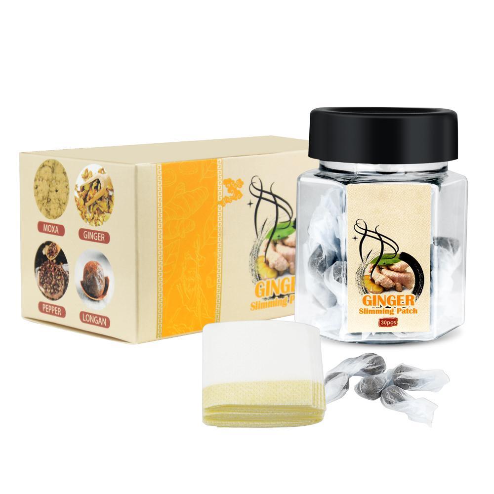 Weight Loss Slimming Patch Ginger Scrub Body Sculpting Pills Set
