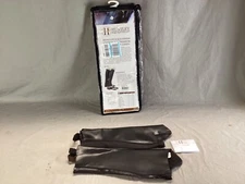 HUNTLEY EQUESTRIAN Custom Fit Premium Leather Half Chaps Black SMALL #01007