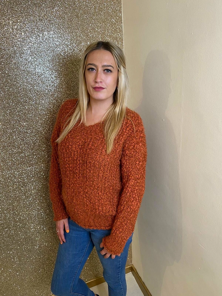 Burnt orange cheap sweater