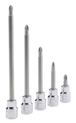 Genius Tools 1/4'' Dr. PH.1 Phillips Bit Socket, 110mmL - 308+1501
