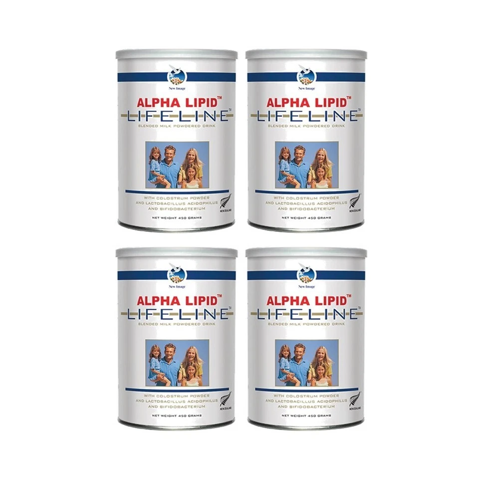 4 Cans Alpha Lipid Lifeline Colostrum Milk Powder New Image Calcium Probiotics