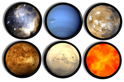 Planets of Solar System Drawer Pulls Earth Sun Moon Unique Science Knob Hardware