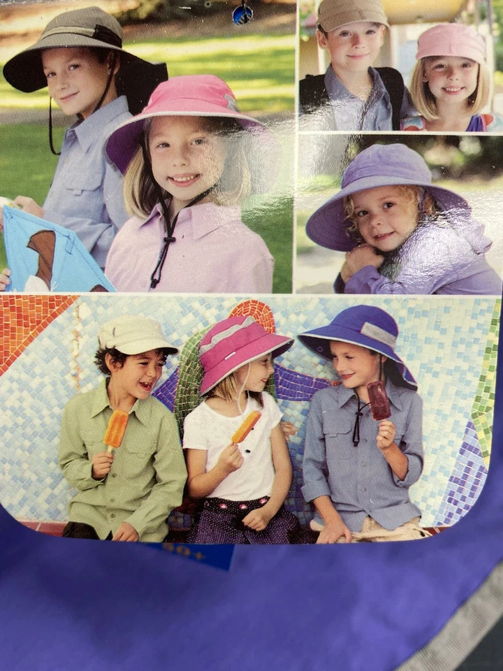 Sombrero de juego para niños Sunday Afternoons ~ PÚRPURA ~ Juventud 5+, UPF 50+ ~ Sombrero de protección solar Foto 2 de 4
