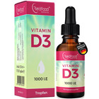 Vitamin D3 Tropfen 1000 I.E. 25µg hochdosiert MCT Öl aus Kokosöl Made in DE