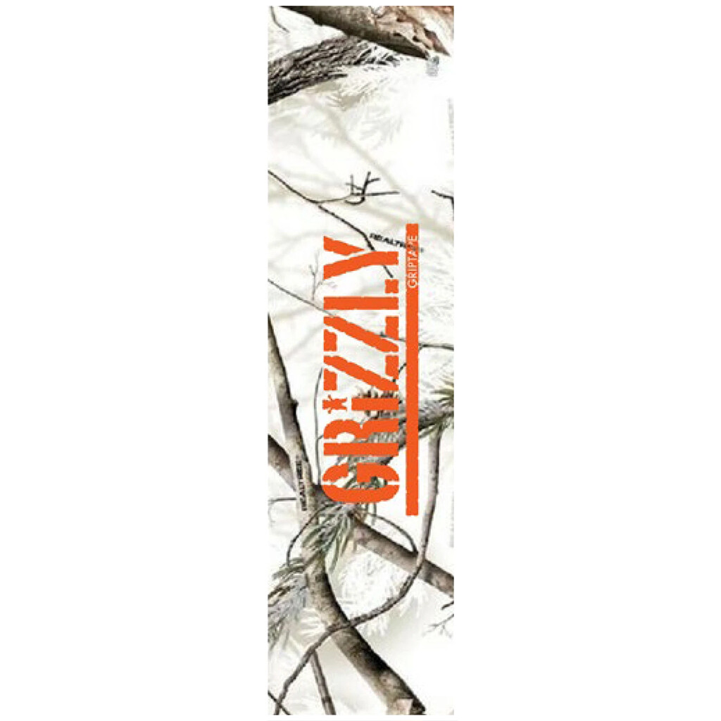 Grizzly Skateboard Griptape Winter Camo Multi Sheet 9" x 33"