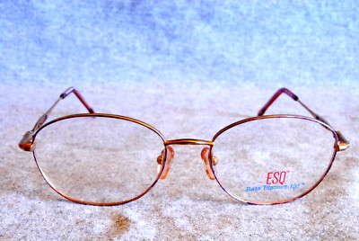 esq eyeglass frames et04 pink 53-17-135 beta titanium
