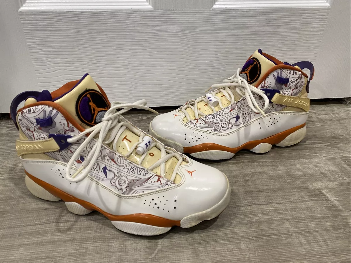 Jordan 6 rings purple cheap white