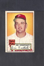 1952 TOPPS #108 JIM KONSTANTY-3--BV $60--PHILLIES--NO CREASES--EX/MT