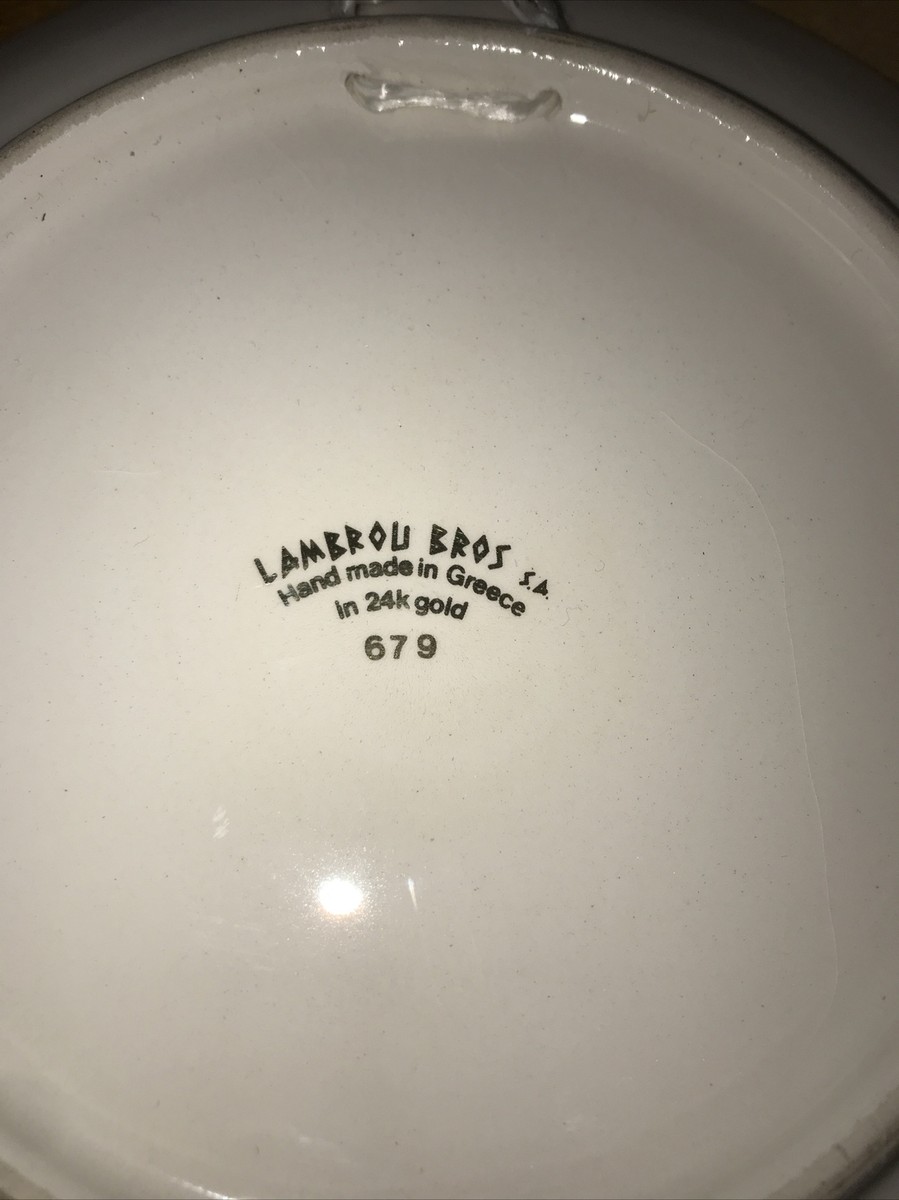 lambrou bros ギリシャ純金飾り皿 lambrou bros ギリシャ純金飾り皿