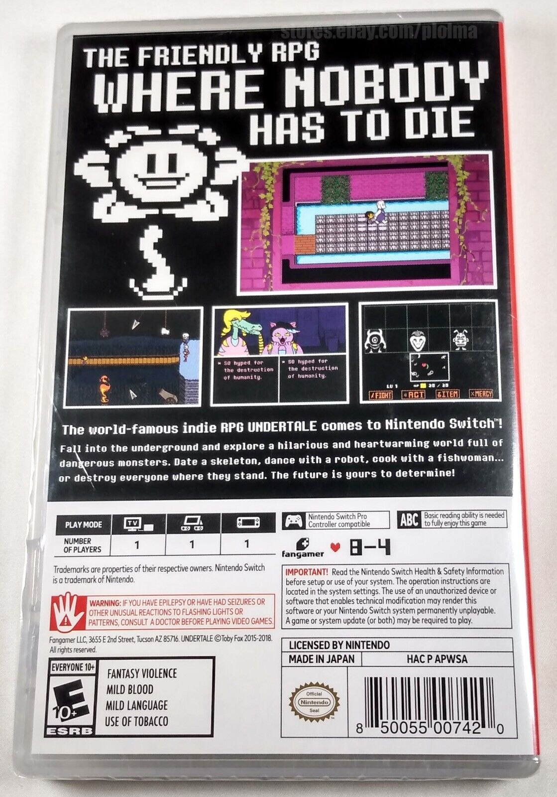 UNDERTALE Pack for Nintendo Switch - Nintendo Official Site