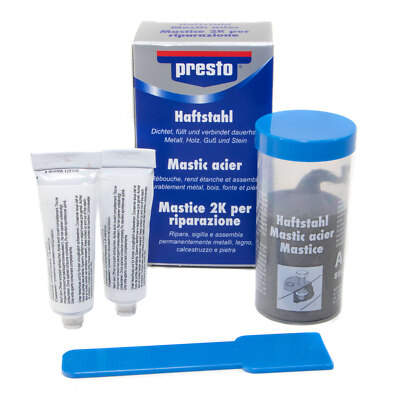 Presto Haftstahl Metallkleber Flüssigmetall Kleben Dichten Füllen 125 g 603901