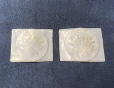 Vintage Lucite Shoe Clips, Made In France, Signed Tip Toe