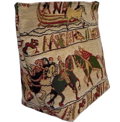 BAYEUX SZENE BELGISCHER GOBELIN TIFFANY TROUSSE ETUI KOSMETIKTASCHE MIT REISSVERSCHLUSS