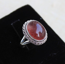 Sunstone Gemstone Handmade Solid 925 Sterling Silver Ring All Size SR1209