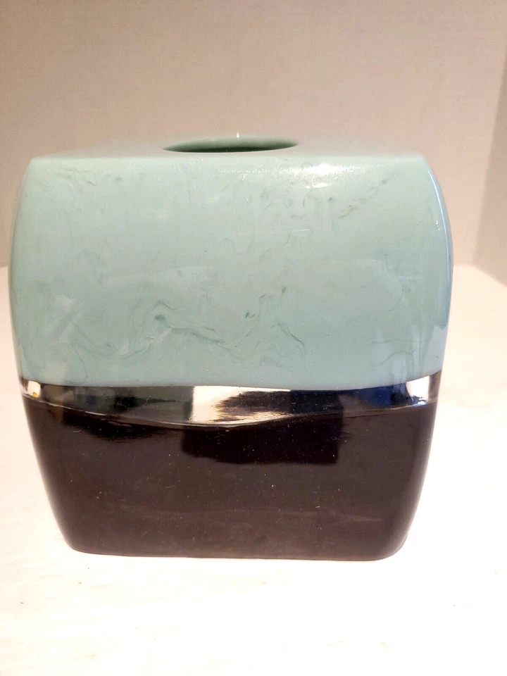 Croscill Home Oasis Tissue Cover Aqua Clear Brown - Image 4 of 4