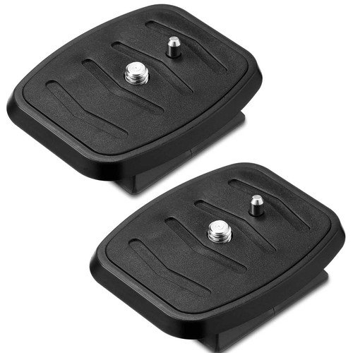 2 Pieces Tripod Quick Release Plate Tripod Adapter Mount Camera Tripod Adapte...
