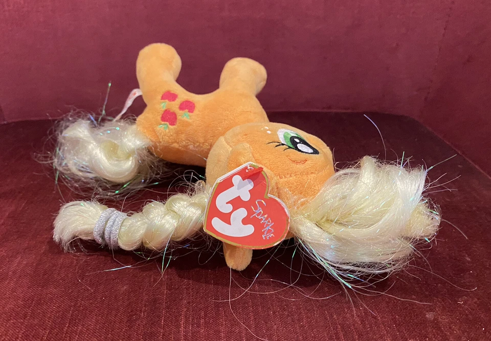 TY SPARKLE MY LITTLE PONY APPLEJACK Plush Beanie Toy Figure + Tags MLP EXC!!! - image 4 of 4