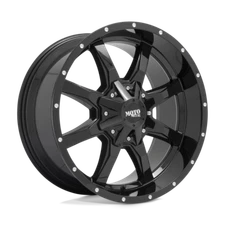 Moto Metal MO970 16x8 8x165.1 0mm Gloss Black With Milled Lip Wheel