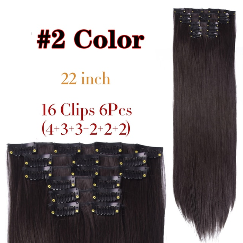Alileader Synthetic Hair 16 Clip in Hair Extension Clip for  display picture 1