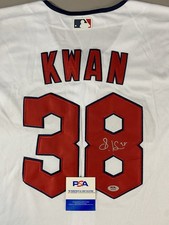 CLEVELAND GUARDIANS STEVEN KWAN AUTOGRAPH HOME WHITE #38 NIKE JERSEY PSA AQ14056