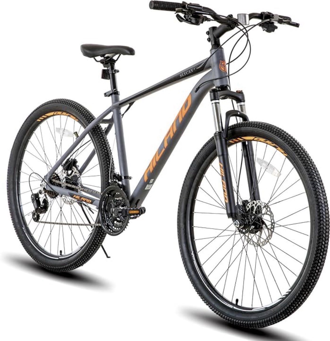 Hiland Sixcan 27.5" Mountain Bike Hydraulic Disc Brakes Aluminum Frame 21-Speed&hellip;